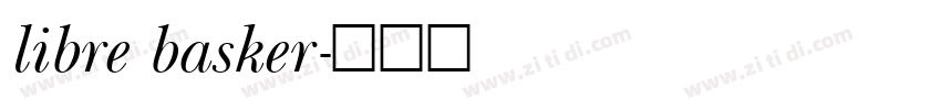 libre basker字体转换